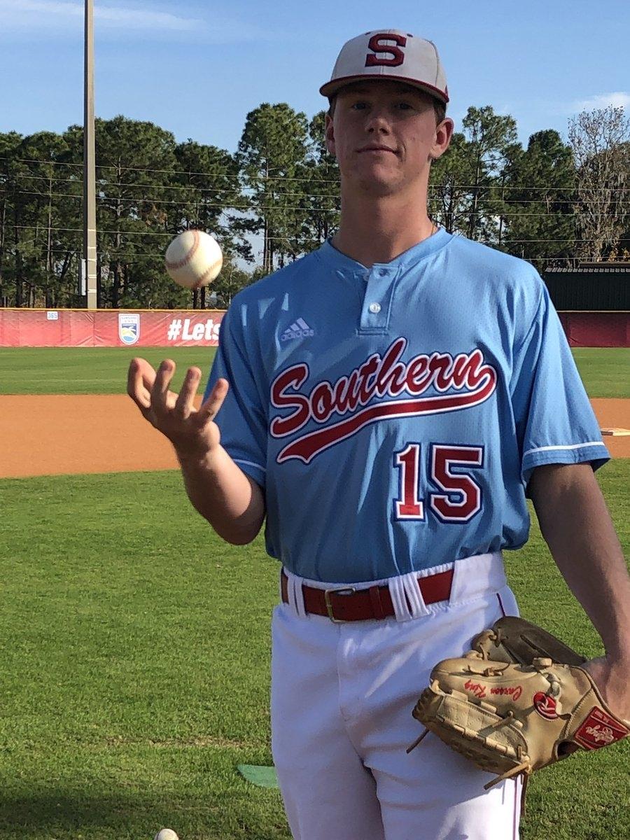 Florida Southern's Carson King threw a combined no-hitter in his DII baseball debut.