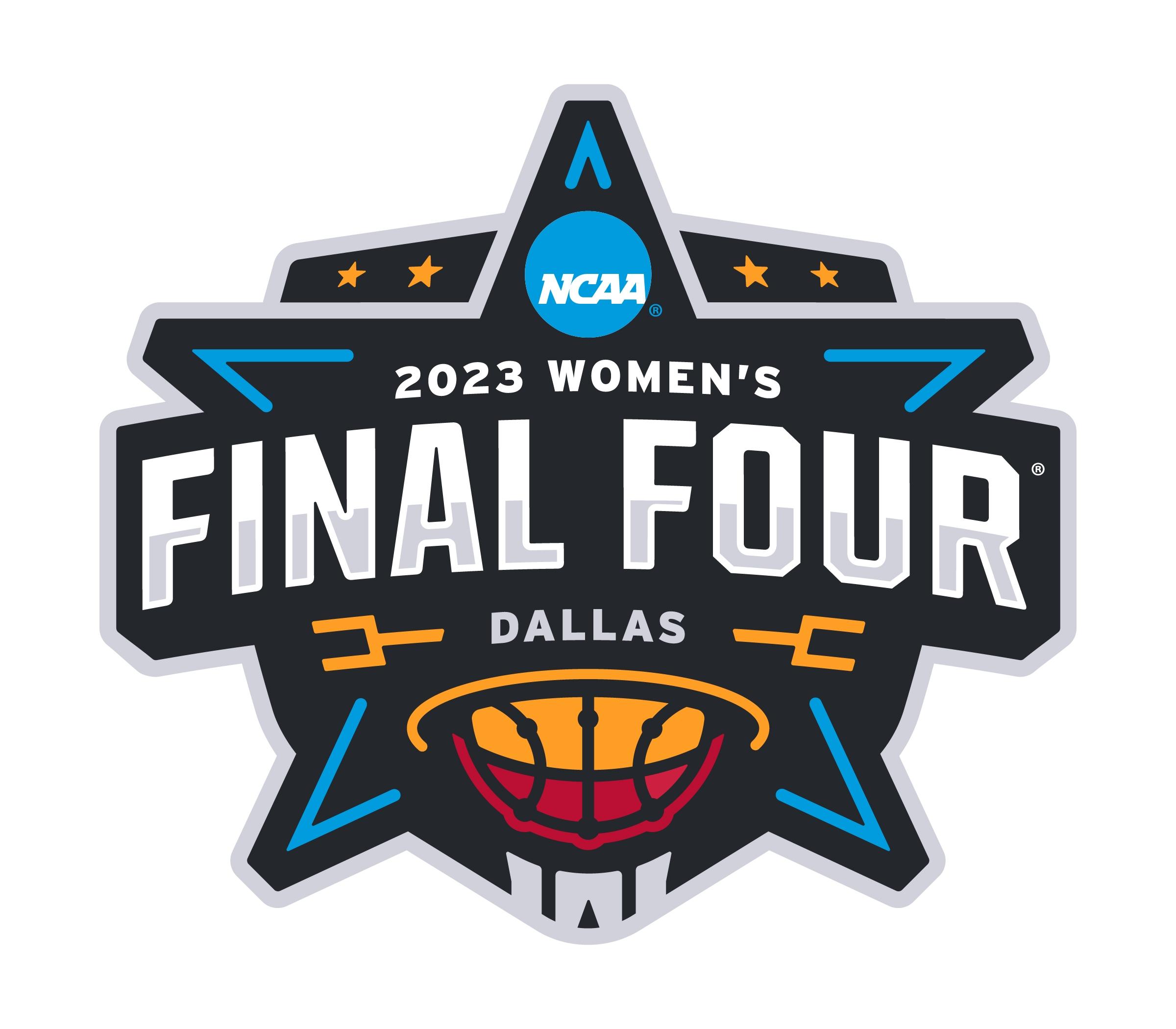 The women's basketball Final Four logo for 2023. 