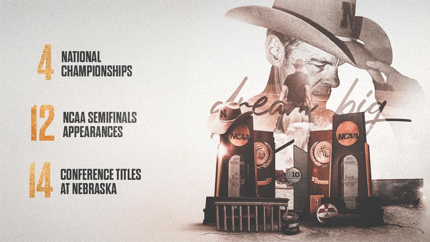 Nebraska women's volleyball coach John Cook career accomplishments