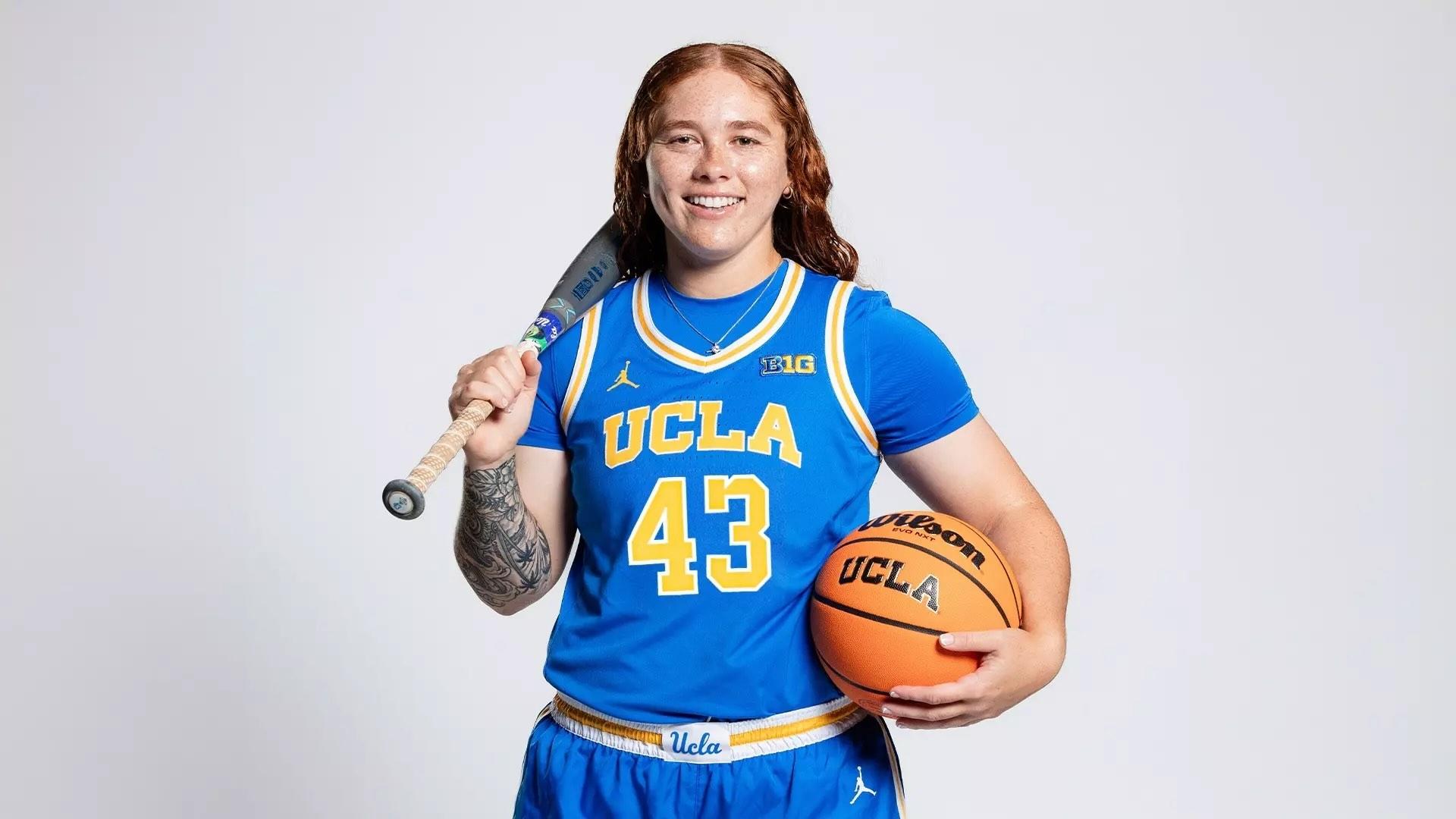 Megan Grant plays softball and basketball for UCLA