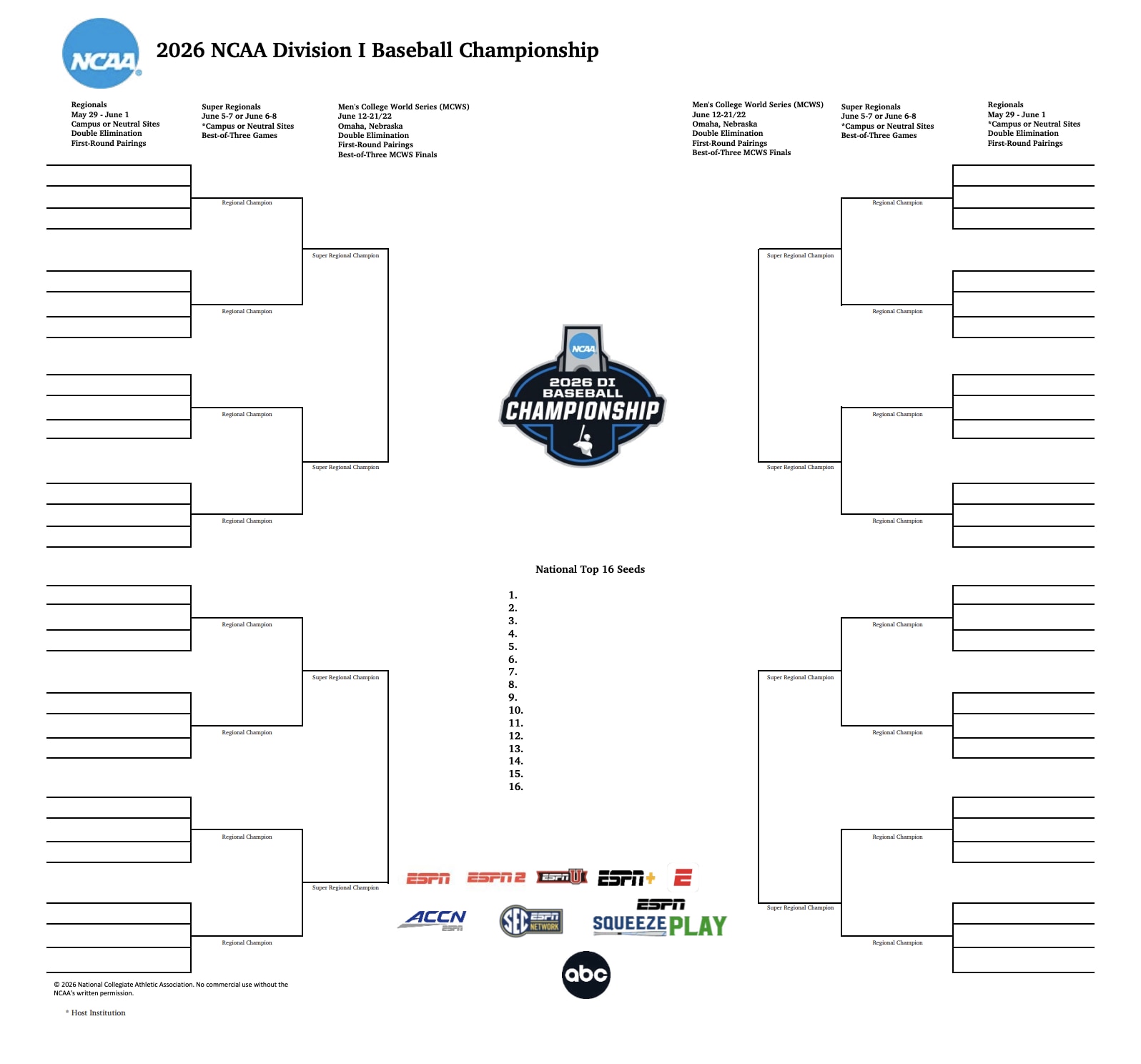 Men's baseball tournament