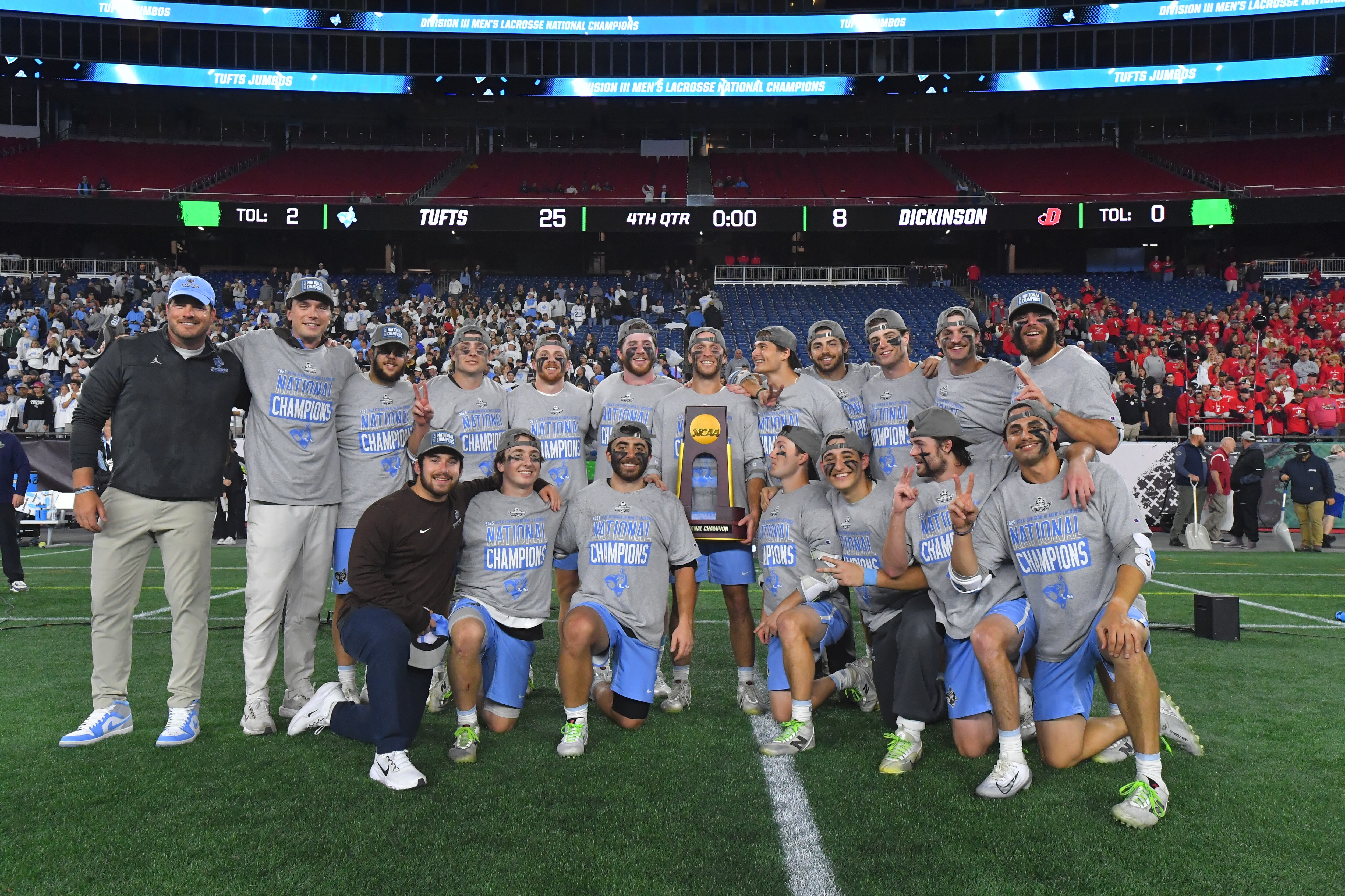 Tufts wins 2025 NCAA DIII men's lacrosse championship