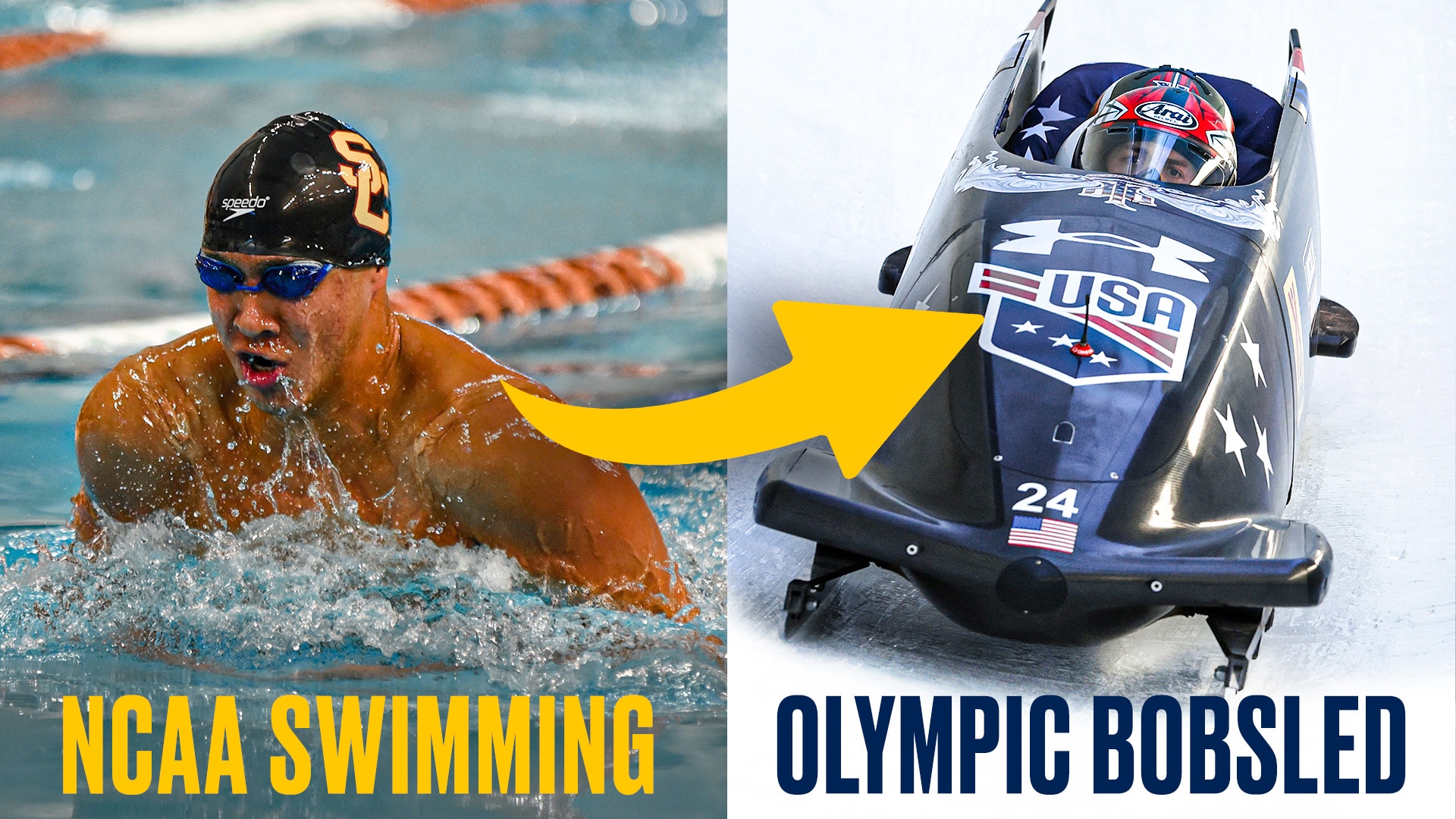 NCAA swimming champ Carsten Vissering living out Olympic dream in bobsledding